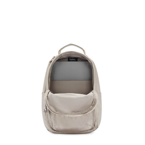 Kipling Seoul Small Metallic Tablet Rugzak Beige | BE 1610MQ